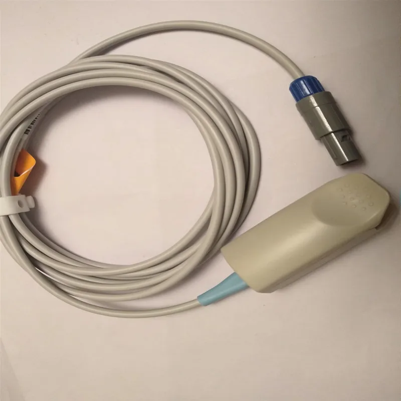 Датчик пульсоксиметра Spo2 Для Contec CMS60, PM50, CMS7000, цифровой 5 контактный датчик Spo2 s, взрослый палец spo2 зонд 3 м ТПУ