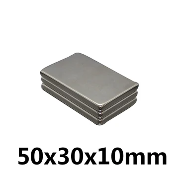 

1pcs 50*30*10 Big Bulk Super Strong Strip Block Magnets Rare Earth Neodymium 50 x 30 x 10 mm N35 50x30x10