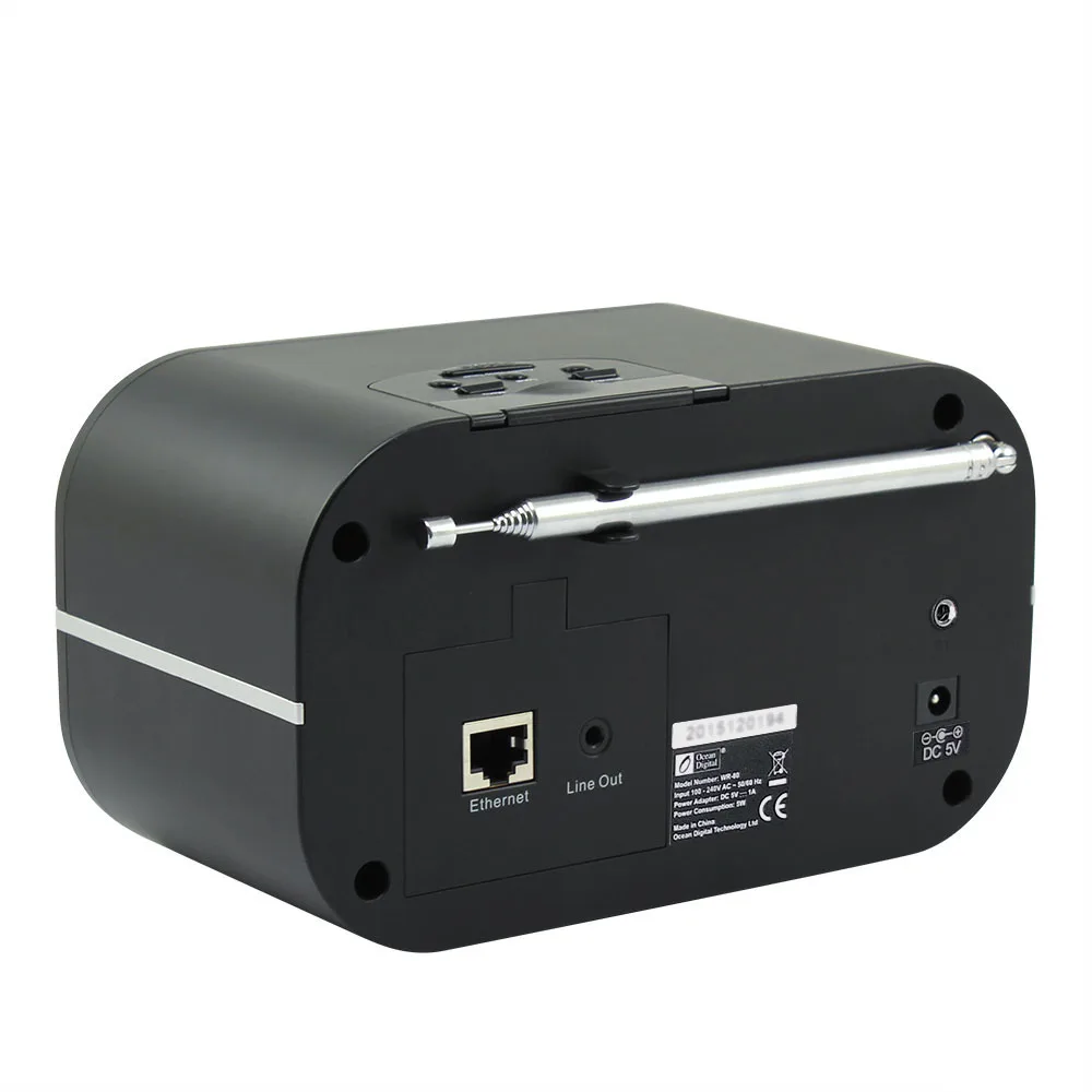 Ocean Digital WR 80 WiFi + FM UPnP радио многоязычное меню интернет Wi Fi Облачное ЖК Двойная