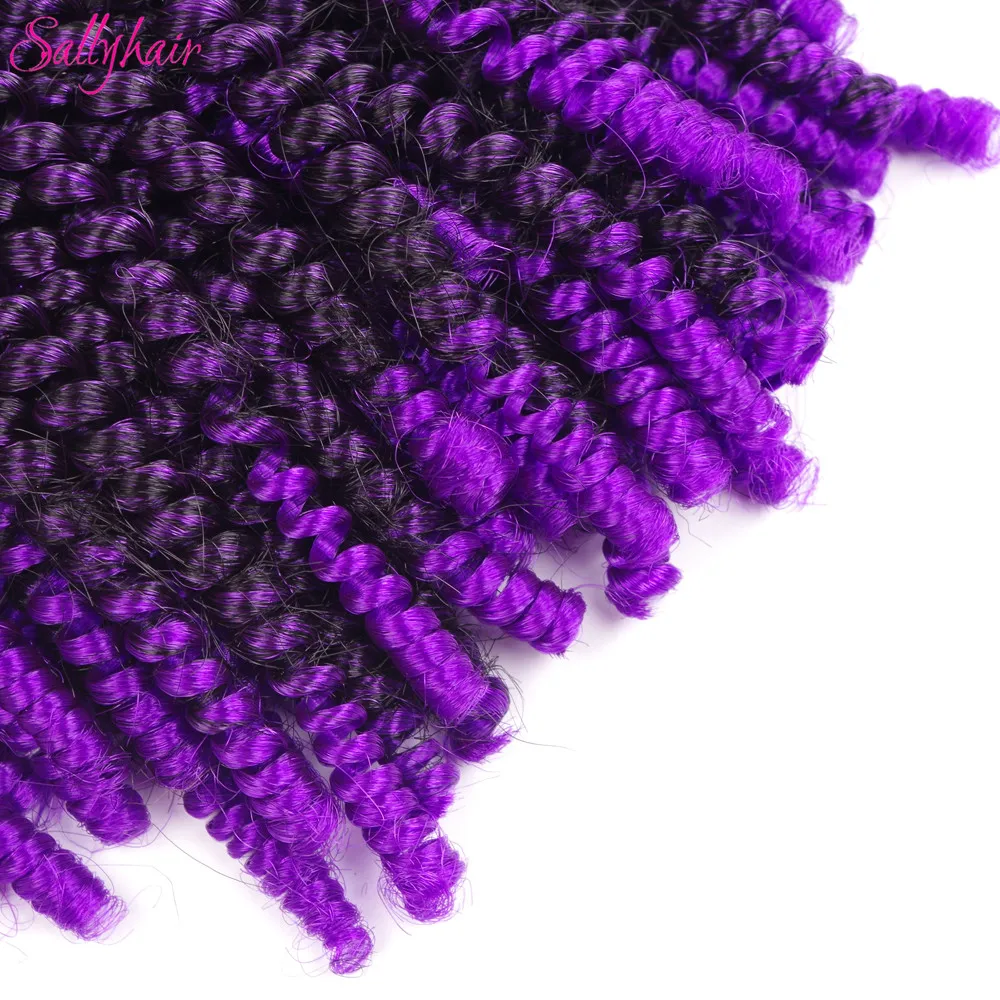  Crochet Braids Ombre Spring Twist Hair Kanekalon Synthetic Hair Extensions Braids Kinky Curly Twists (54)