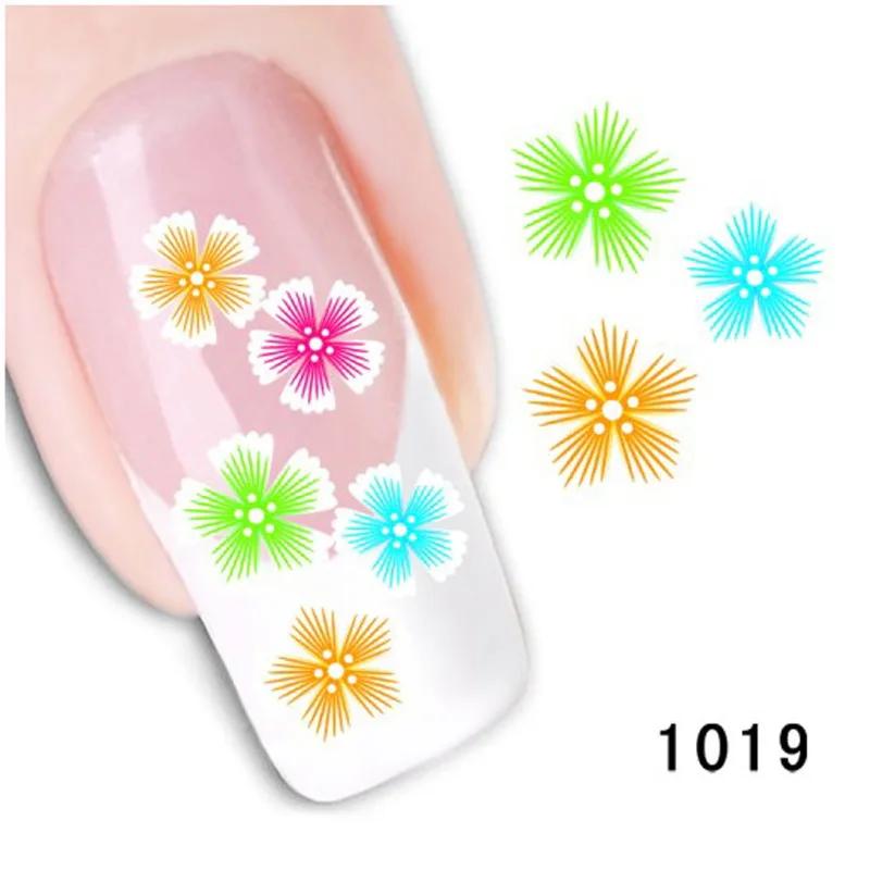 5 листов зеленые и синие цветные декоративные наклейки для ногтей|fingernail sticker|nail