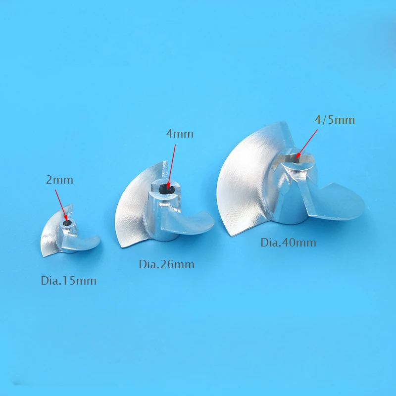 Water Jet Propulsion ใบพัด CNC สเปรย์ปั๊มใบพัดโลหะ 15/26/40 มม. สำหรับ