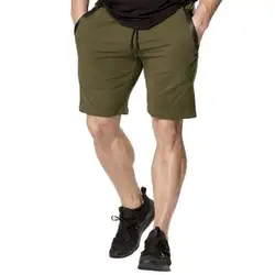 Летние мужские пляжные спортивные штаны на шнурке, однотонные шорты с карманом на молнии, модные