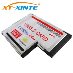 XT-XINTE Тетрадь Express Card 54 мм расширить 2 Порты USB3.0 карты расширения адаптер конвертер с Питание для Windows 2000/ XP