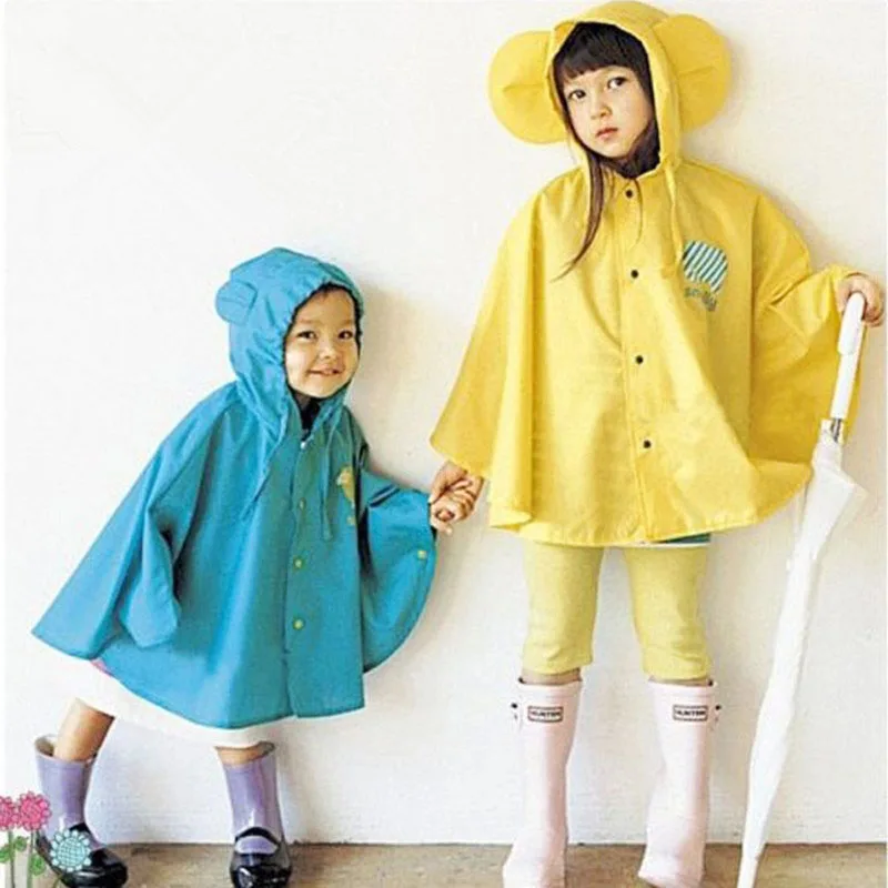 

Cartoon Kids Raincoat Fashion Waterproof Baby Kid Rain Poncho For Children Raincoats Rainwear Rainsuit Chlidren