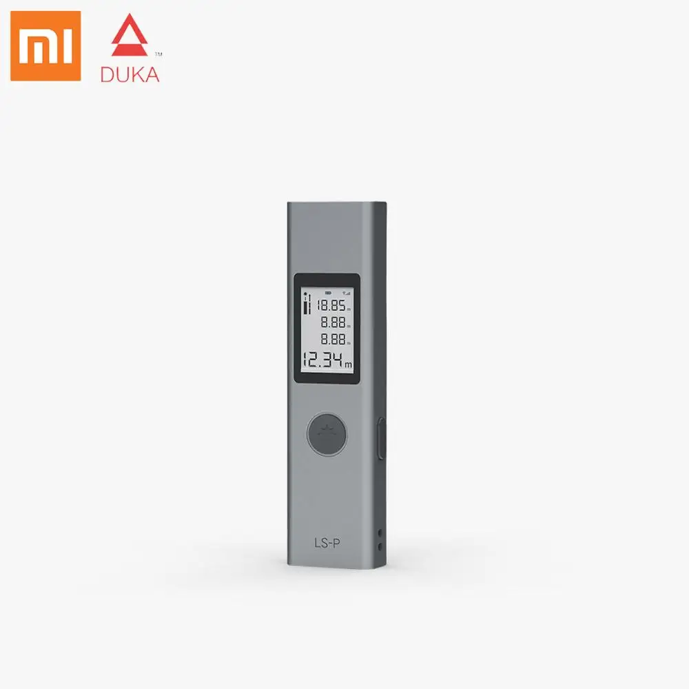 Xiaomi Mijia DUKA LS-P 40 м цифровой лазерный дальномер USB Перезаряжаемый лазерный дальномер бытовой портативный дальномер - Цвет: Серый