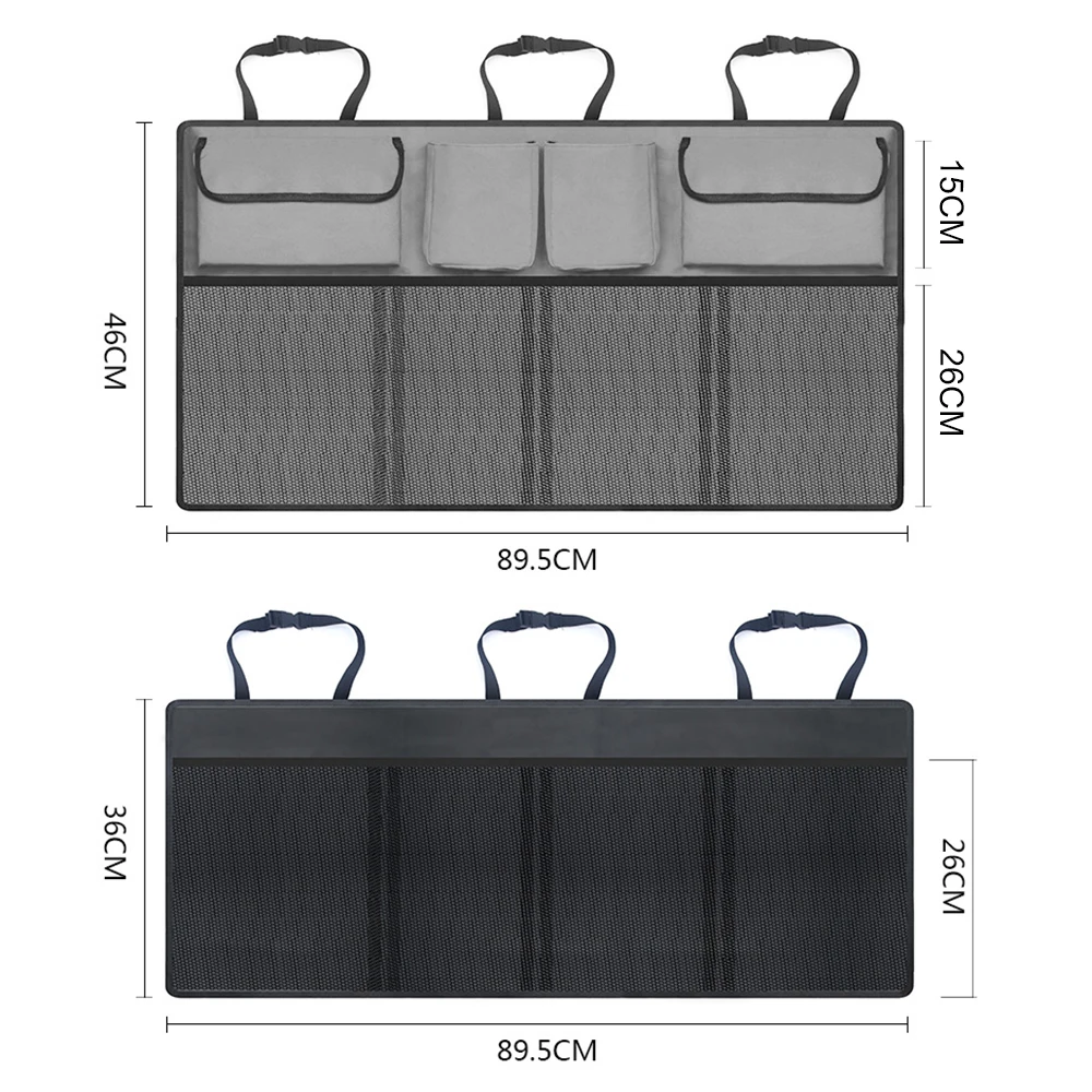 YOSOLO High Capacity Car Trunk Organizer Auto Seat Back Storage Bag Stowing Tidying Backseat Organizer Net Pocket Car-styling