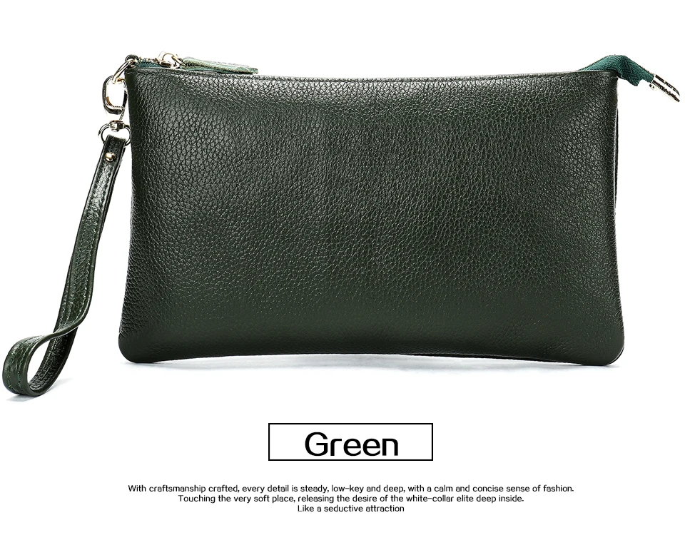 Wallet Female Card Holder Coin Purse Women Genuine Leather Long Wallet for Credit Cards Bag Purses for Women Shoulder Bags 24