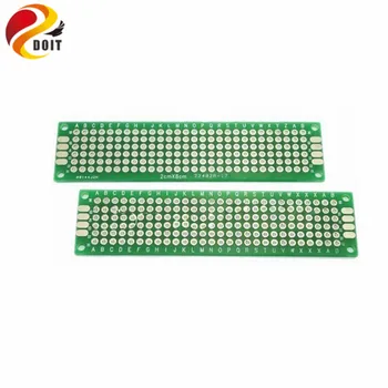 

20pcs 5x7 4x6 3x7 2x8 cm Double Side Copper Prototype PCB Universal Board for Arduino Drop