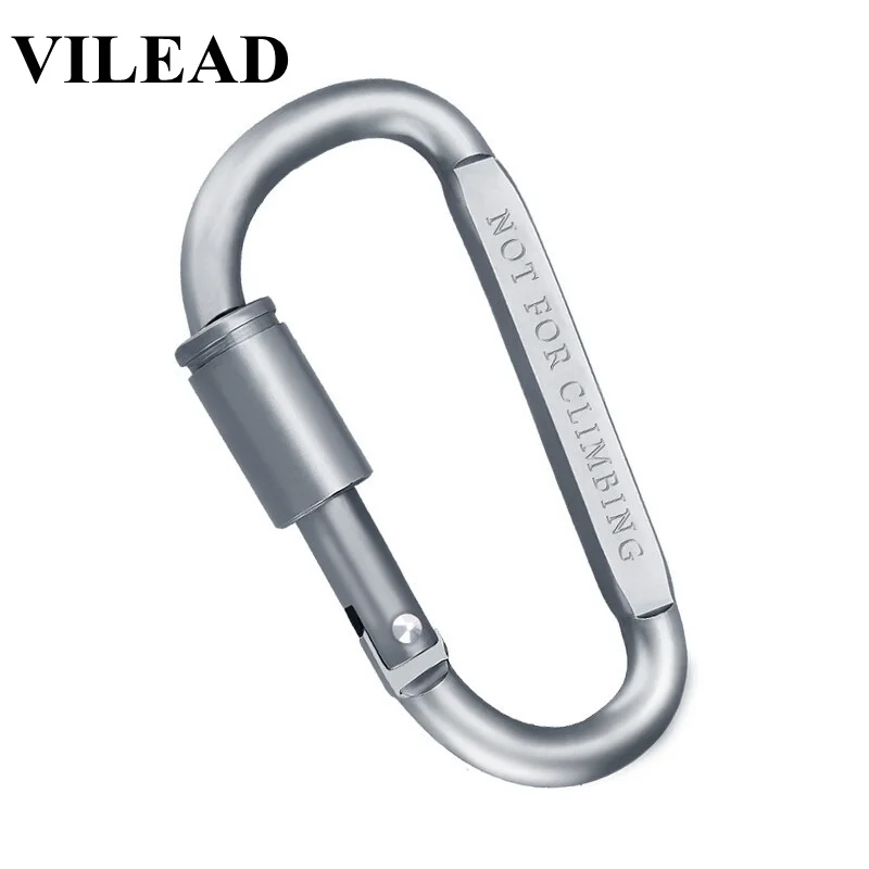 VILEAD 5 قطعة عالية الجودة سبائك الألومنيوم حلقة تسلق تسلق هوك التخييم الرحلات المشي في الهواء الطلق شجرة أداة معدنية أكياس