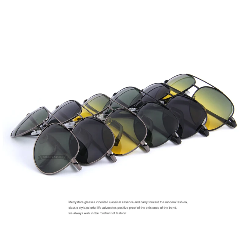 MERRYS мужские поляризованные солнцезащитные очки ночного видения, солнцезащитные очки для вождения UV400