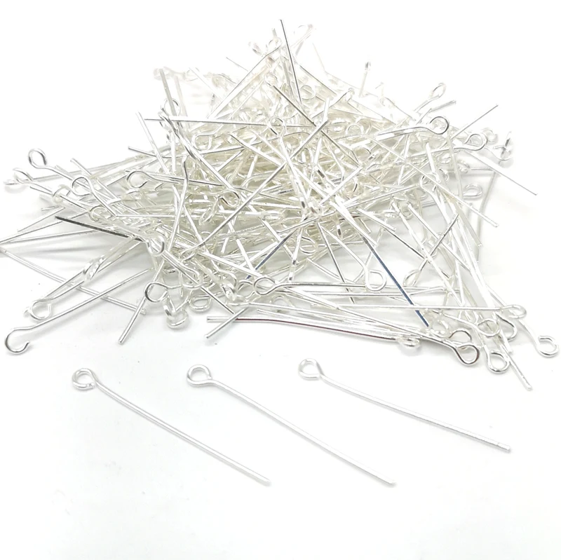 200pcs Gold Silver Color Eye Head Pins 16 20 30 40 50 mm   Findings For Diy Jewelry Making  Accessories #Pin02