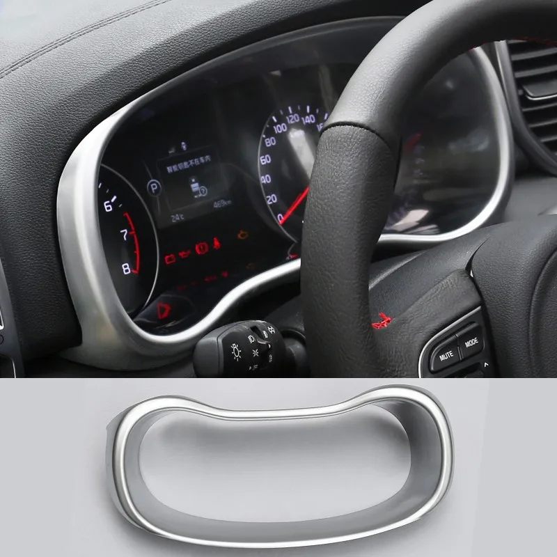

ABS Car Styling Dashboard Sequins Cover Decorative Frame Sequins Cover For Kia KX5 2016-2018 Car Accessories Decoration Sequins