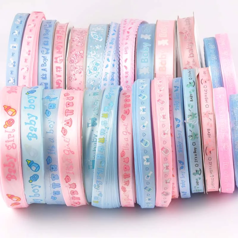 Baby Mix Pink/blue Ribbons For Crafts Sewing Decorative Trim Lace Set Box Bow DIY Accessories Gift Wrapping 6yard/lot ribbon decoration ribbon supplies wrapping ribbon sewing ribbon