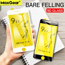 MaxGear 9D закругленные края Защитное стекло для iPhone XS Max XR X 10 полный экран Закаленное стекло пленка для iPhone 8 7 6 6s Plus стекло