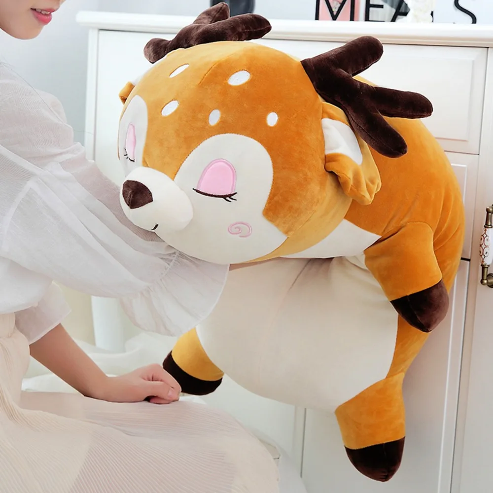 YESFEIER 95cm 1PC Kawaii Deer StuffedSoft Plush Doll Baby Lovely Sika