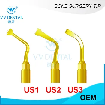 

3 Pcs Ultra Piezo Bone Surgery Tip US1 US2 US3 fit Woodpecker SURGERY IMPLANT DENTAL