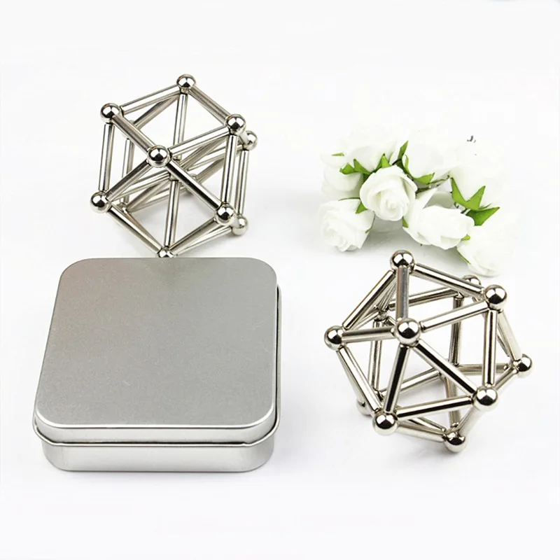  36PCS Magnetic Sticks 27PCS Steel Balls (No Magnetic) Innovative Magnetic Constructor For Building  - 32920269342