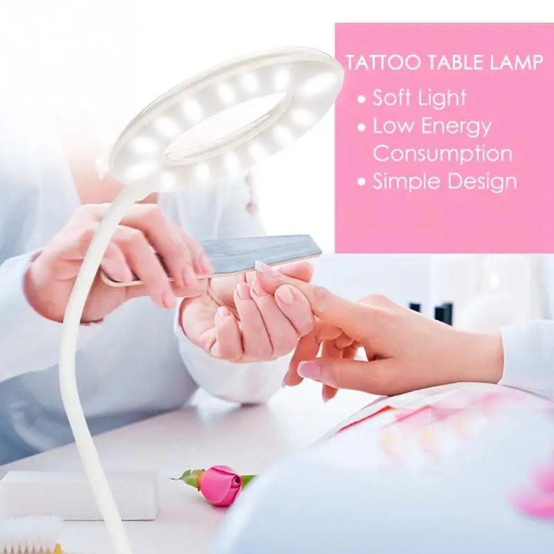 

Rechargeable Grafting Eyelash Tattoo LED Table Lamp Foldable Beauty Tattoo Makeup Lamp Nail Art Salon Beauty Make up Lamp a