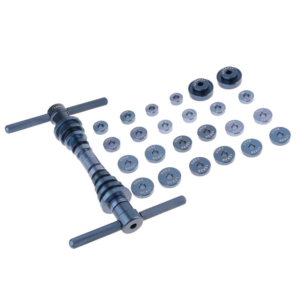 Professional Bike Bearing Installer Bearings Press Kits Hub Bearing Mount Installation Tool with Protective Case