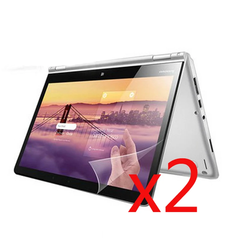 2x films + 2x Clean cloth, LCD Clear Screen Protector Film Guards For Lenovo Laptop YOGA 3 Pro 13.3 13-I5Y70 I5Y71 Tablet