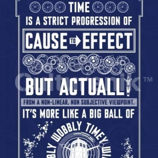 Doctor Who - Wibbly Wobbly Quote Poster Print (36 X 24)