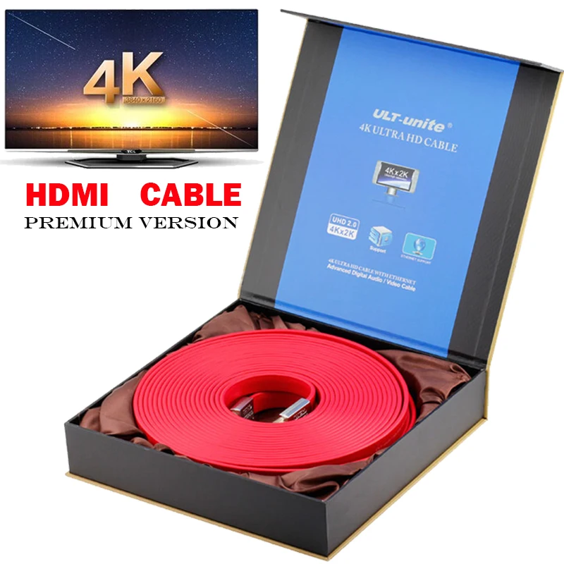 HDMI 2 0 Версия к кабель 4K 60 Гц разрешение на выходе поддержка ТВ-приставки