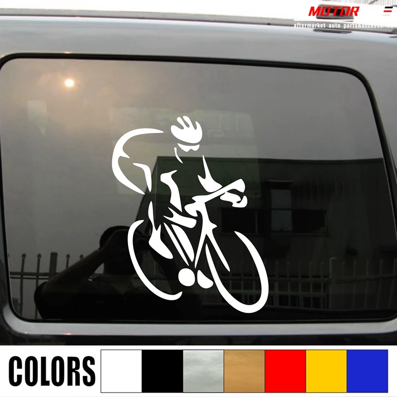 

Bike Crit Cycling Criterium Cyclist Decal Sticker Car Vinyl pick size color no bkgrd