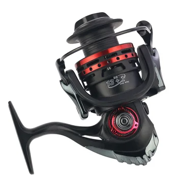 

13+1 BB Self-Locking Fishing Reel Spinning Full Metal Rocker 1000-7000 Series Carbon Cloth Brake Pad Wheel 5:5:1
