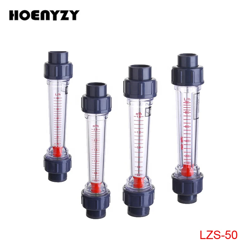LZS Series Flow Meter Piping Type Flowmeter LZS50 DN50 Plastic Water Rotameter 4004000L/H 600