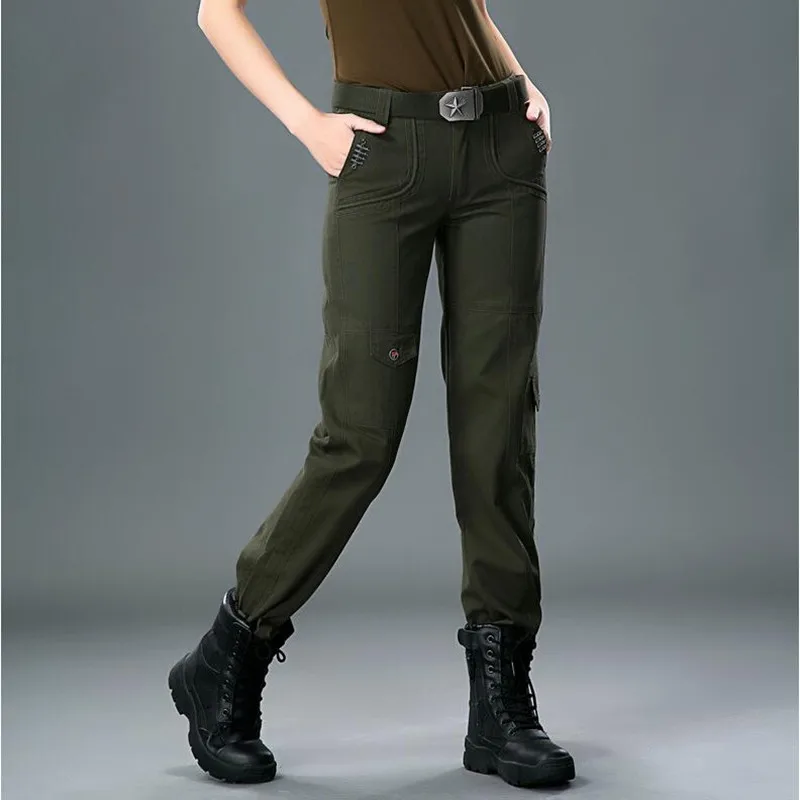 

Women Force Tactical Casual Pants Army Multi-pocket 100% Cotton Combat Pants Size 27-31