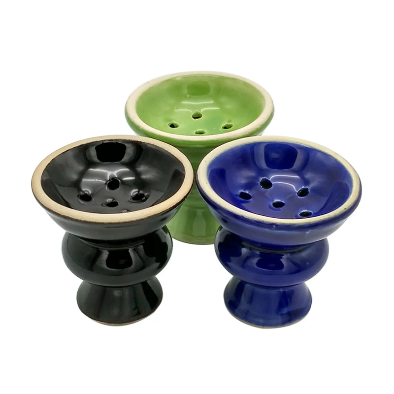 Ceramic Tobacco Bowl for Shisha Hookah / Chicha / Narguile Accessories Green,Black,Blue SH-212 hookah accessories