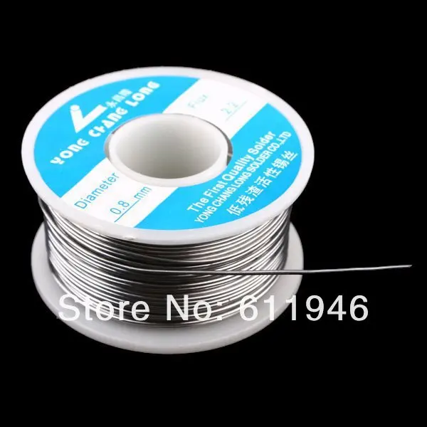 50 шт./лот оптовая продажа припоя катушка 0,8 мм 100 г Tin Lead расплава Розин припоя