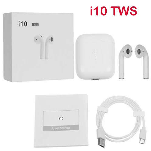 

i10 tws Bluetooth Earphones Wireless Bluetooth 5.0 Earbuds Touch control Headphones for Phone Mobile Android Phones