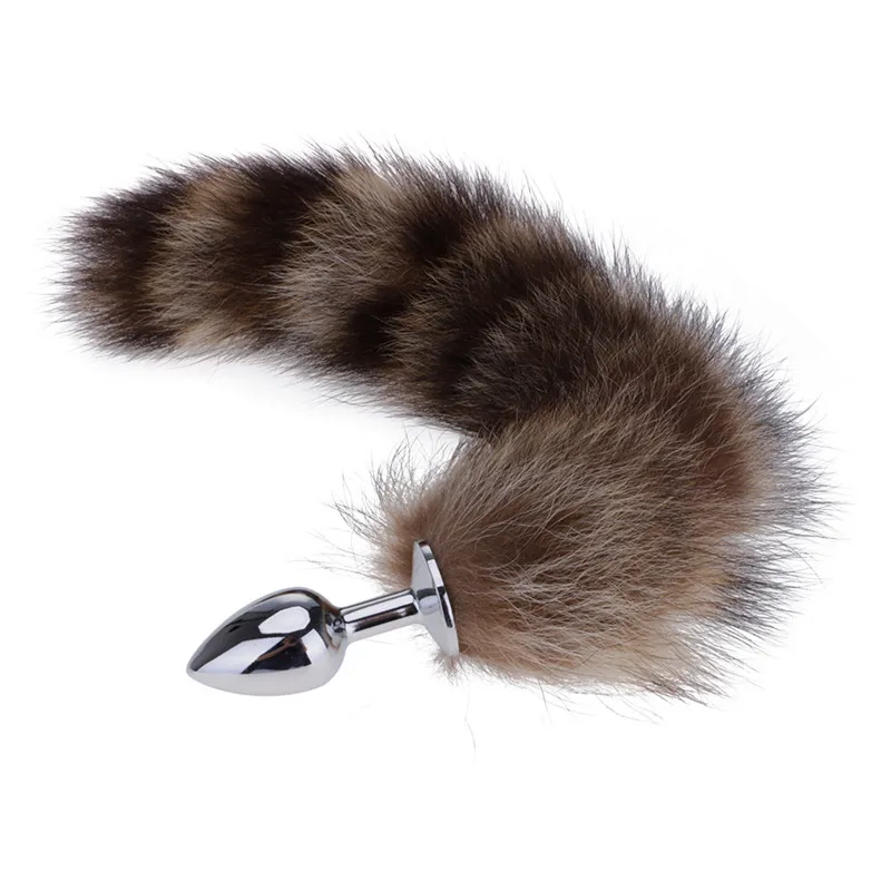 Stainless Steel Faux Fox Tail Toy Stopper Gift Gags /& Practical Jokes Toy Tail