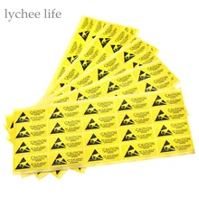 Lychee 100pcs/lot Caution Sticky Sticker Adhesive Warning Label Reminder for ESD Static Sensitive Device Electronic Components