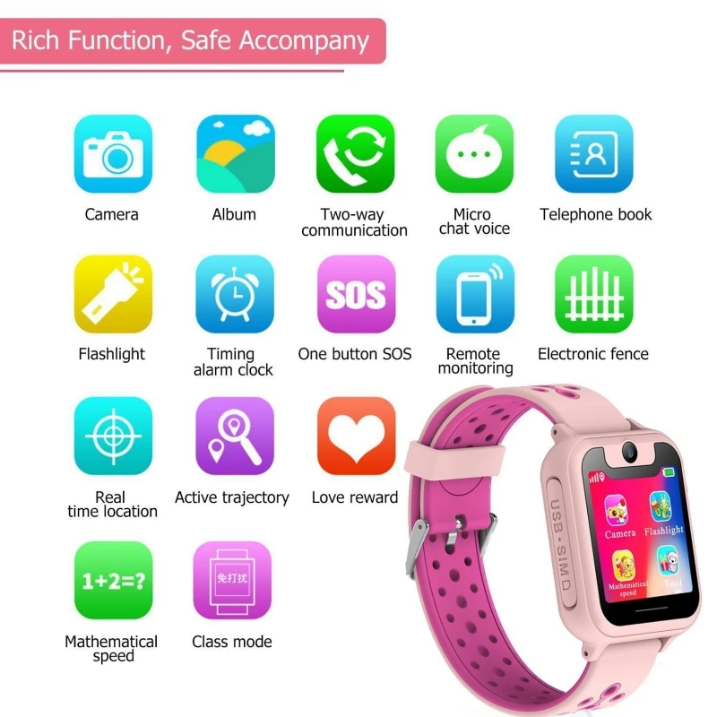  S6 Kinder Smart Uhr GPS HD 154 