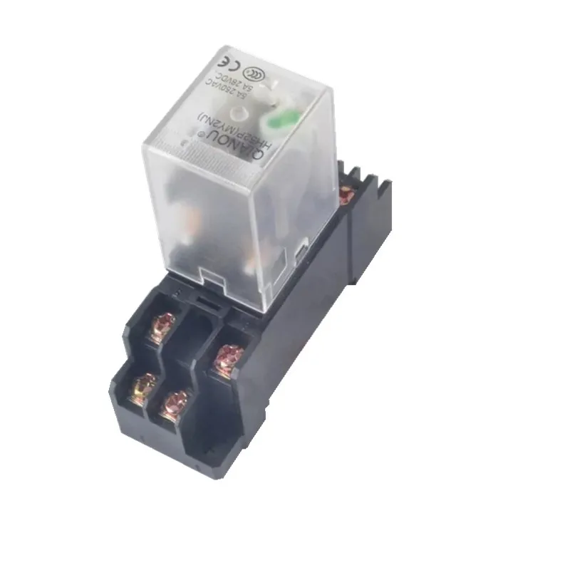 

LY2NJ 10A 8PIN DC12V DC24V AC 220V Coil Power Relay DPDT HH62P HHC68A-2Z With Socket Base Intermediate Relay