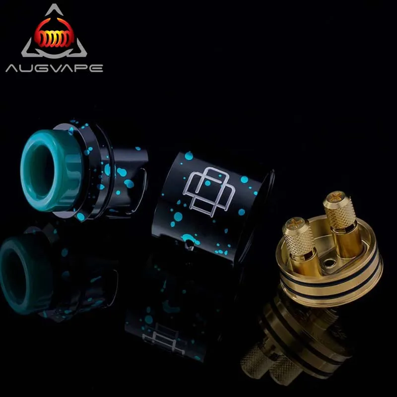 

Augvape Druga rda atomizer 24mm Clamp Snag System SS 304 24K Gold Platede Deck elctronic cigarette atomizer vape tank rda