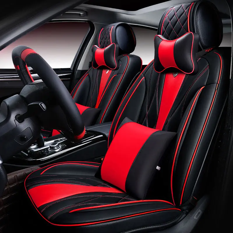 

6D Mercerized cotton Leather Car Seat Cover Cushion For Toyota Camry Corolla RAV4 Civic Highlander Prius verso Car pad