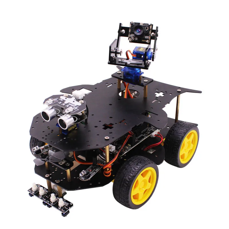 

Yahboom 4WD smart robot RC Car smart car with WIFI camera for Raspberry Pi 3B+