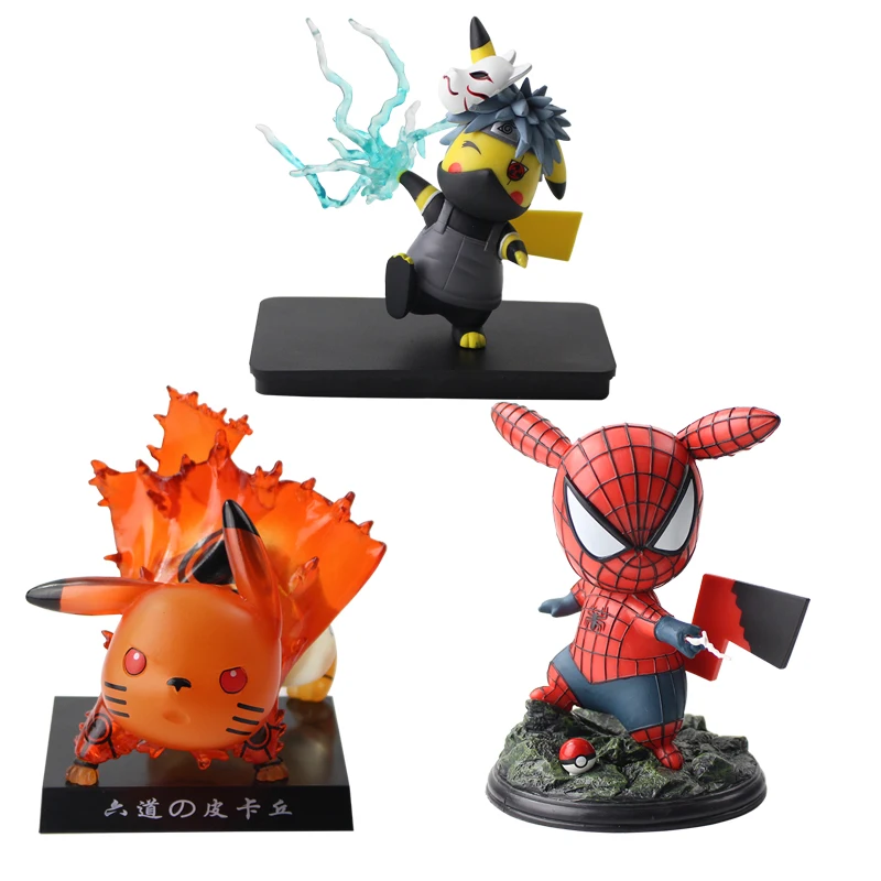 

Anime Cosplay Toy Hatake Kakashi Rikudou Kurama kyuubi Spiderman Figure Toy for Children