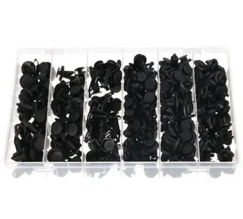 

200 Pcs Car Push Pin Rivet Trim Clip Fasteners Kit Fit For Toyota Honda Ford