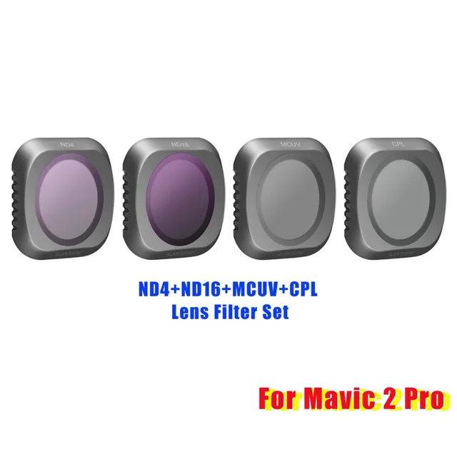 $34.99  New Snap on Neutral Density ND4+ND8+MCUV+CPL Circular Polarizer Camera Lens Filter Kit for DJI Mavi