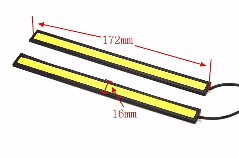 Автомобильный Стайлинг 2 шт. 17 см Автомобильный светодиодный COB DRL Дневной ходовой светильник водонепроницаемый DC12V внешний светодиодный автомобильный светильник источник парковочная противотуманная панель лампа