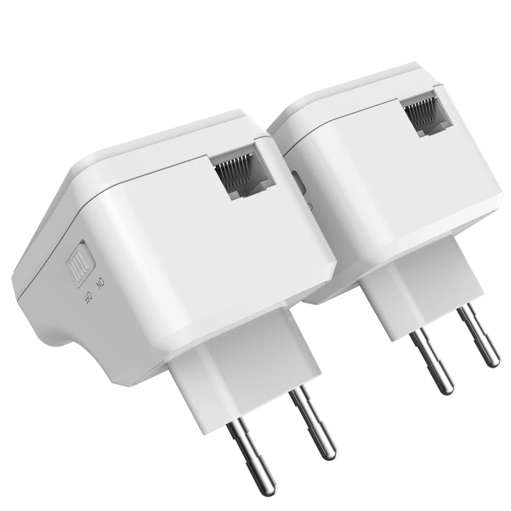 1 пара сетевой адаптер Wavlink AV500 Powerline Ethernet беспроводной N 300 Мбит/с Wi Fi удлинитель