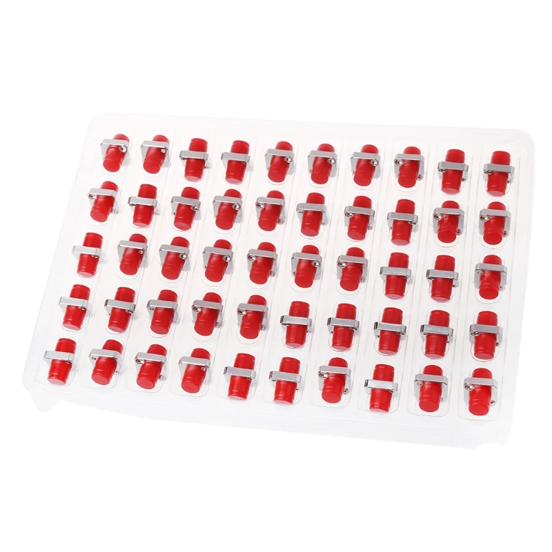 

50Pcs/Set FC to FC Fiber Optic Connector Coupler Flange Optical Transfer Special Adapter