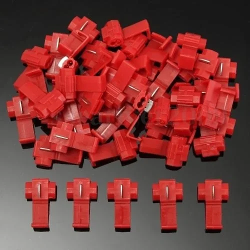 

50pcs Scotchlock Crimp Terminals Electrical Cable Connectors Fast Quick Splice Lock Wire Terminals Crimp
