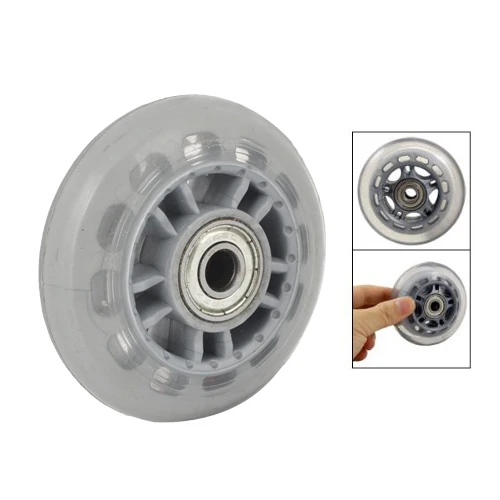 

JHO-Skating Shoes 608ZZ Bearing Inline Skate Wheel Clear Gray