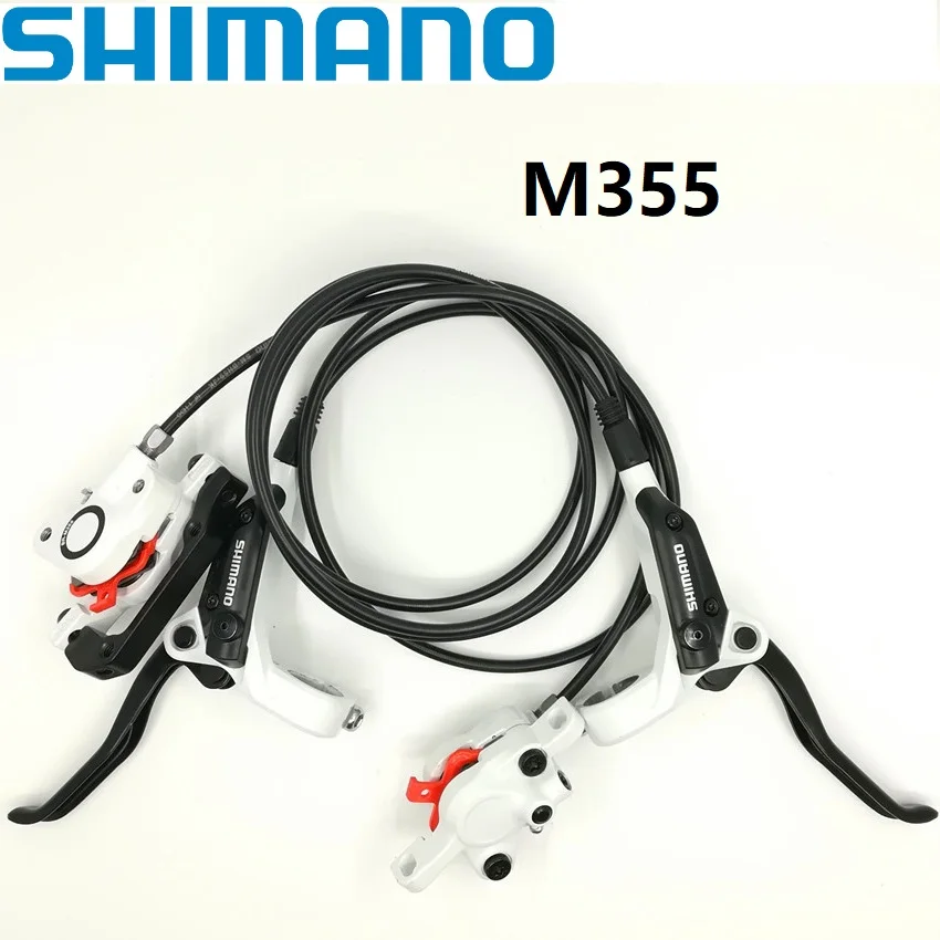 SHIMANO BR/BL M355 White Single Front Rear Brake Caliper & Levers